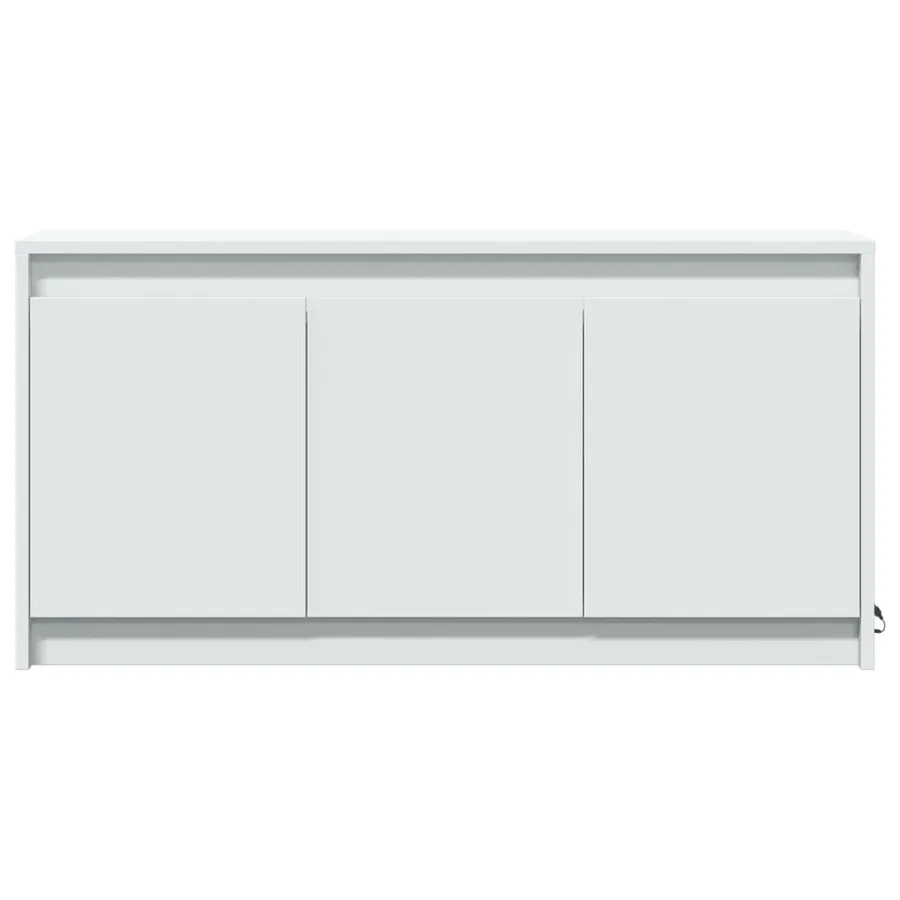 Meuble TV avec LED blanc 100x34x50 cm bois d'ingénierie - 6