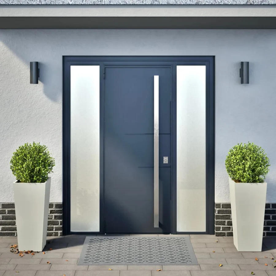 Jardinières 2 pcs blanc 35x35x75 cm acier - 3