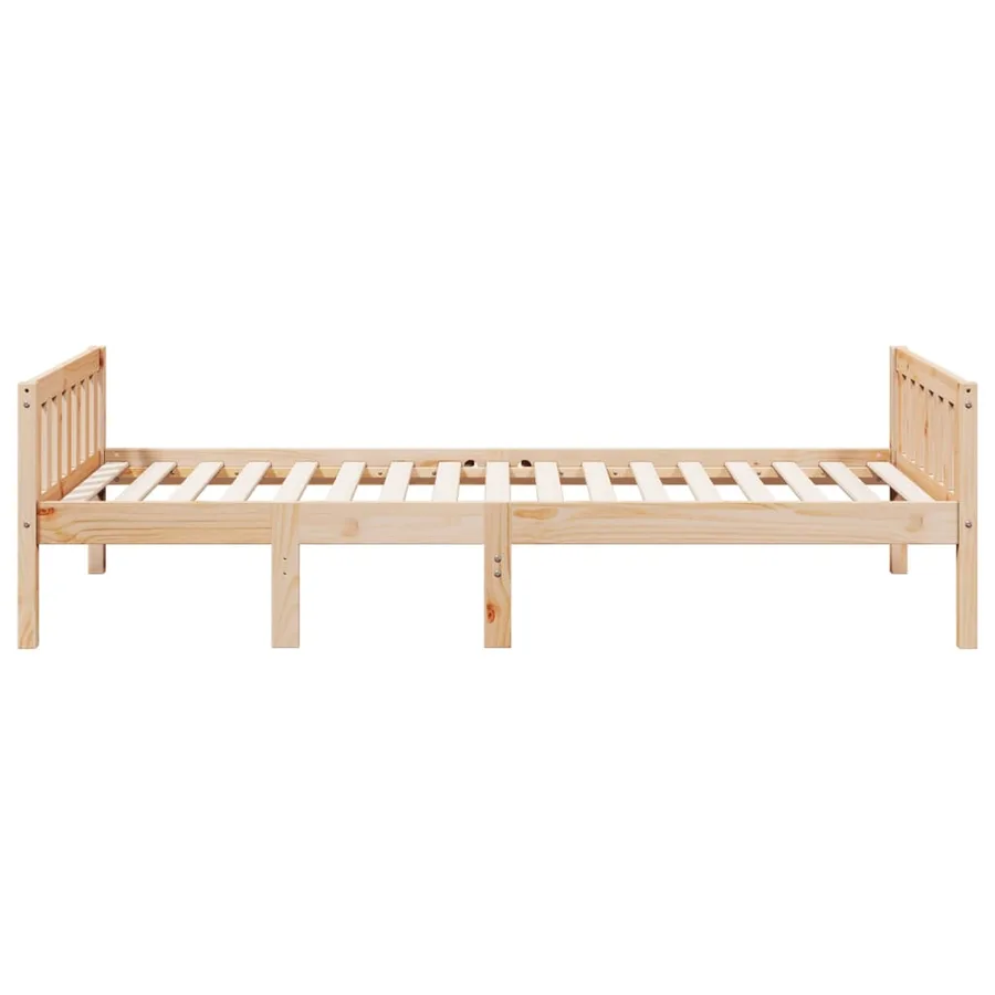 Lit pour enfants sans matelas 90x200 cm bois de pin massif - 5