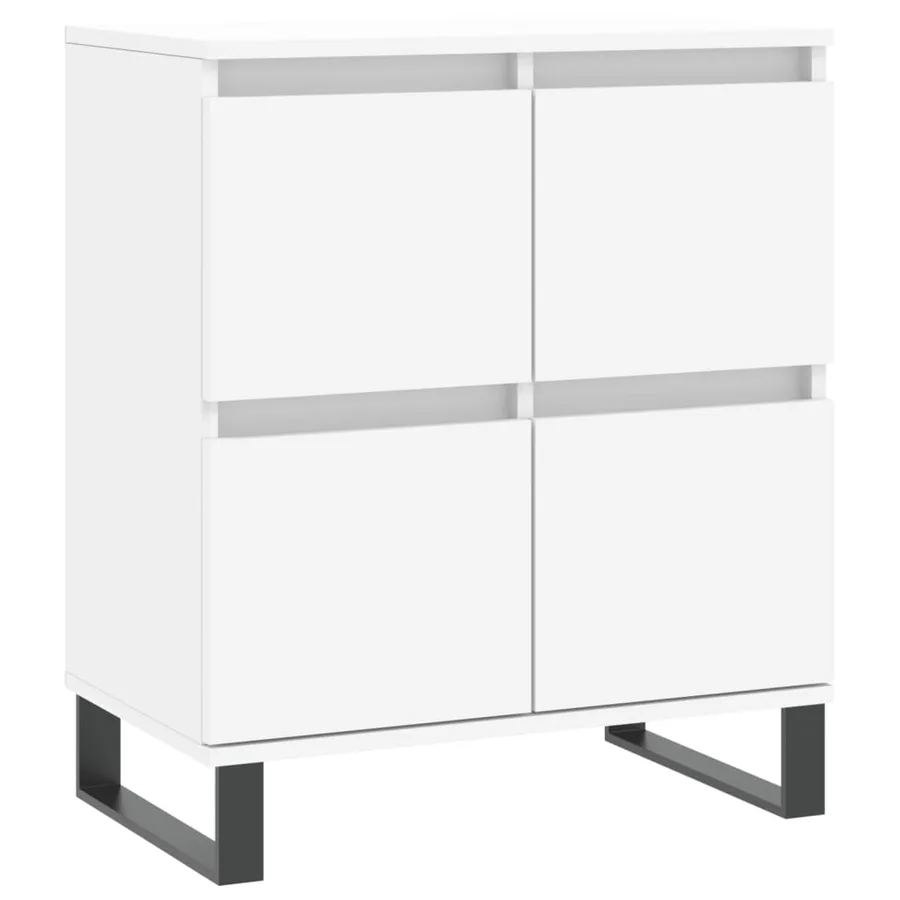 Buffets 3 pcs Blanc Bois d'ingénierie - 5