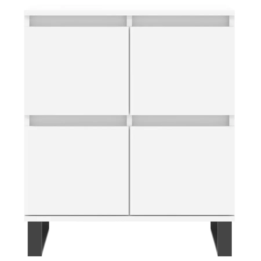 Buffets 3 pcs Blanc Bois d'ingénierie - 6