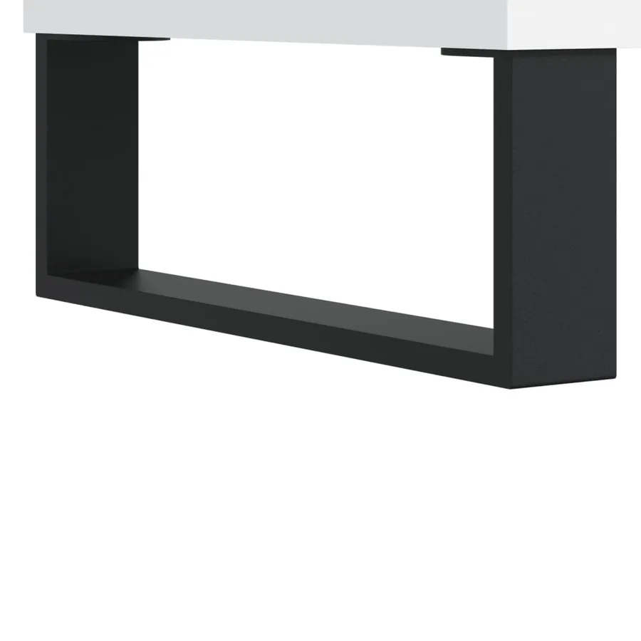 Buffets 3 pcs Blanc Bois d'ingénierie - 9