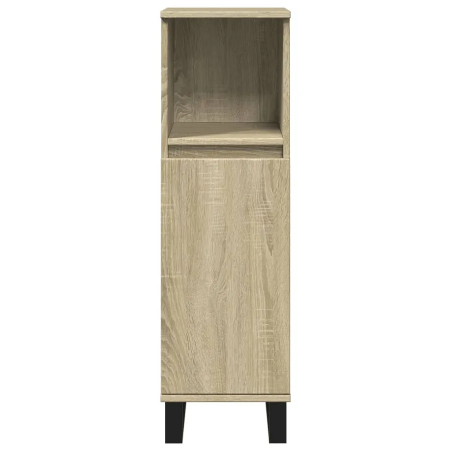 Armoire salle de bain chêne sonoma 30x30x100 cm - 4