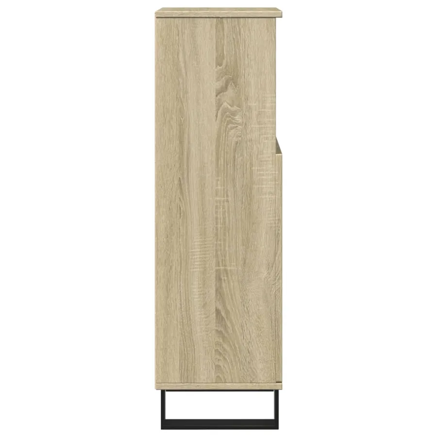 Armoire salle de bain chêne sonoma 30x30x100 cm - 5