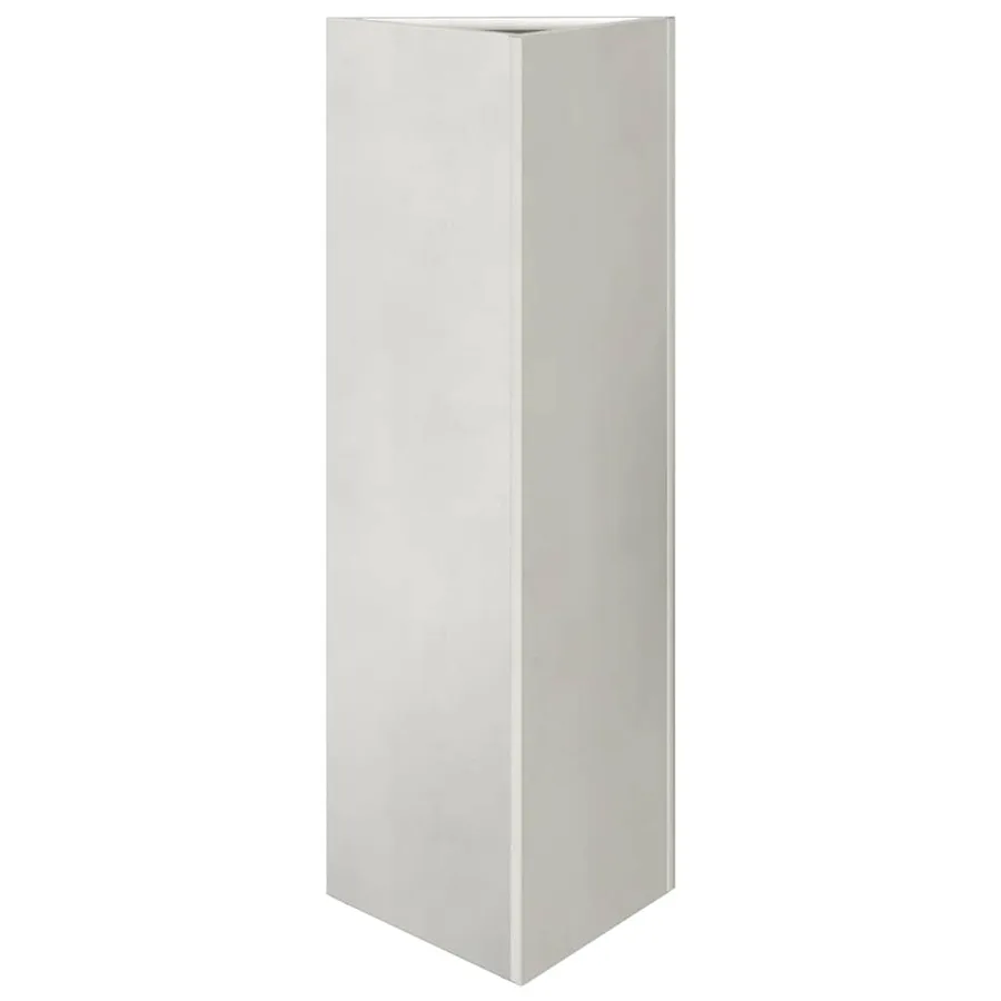 Jardinières 2 pcs triangulaire 30x26x75 cm acier inoxydable - 5