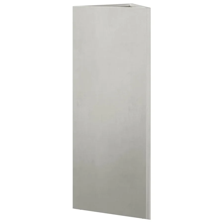 Jardinières 2 pcs triangulaire 30x26x75 cm acier inoxydable - 8