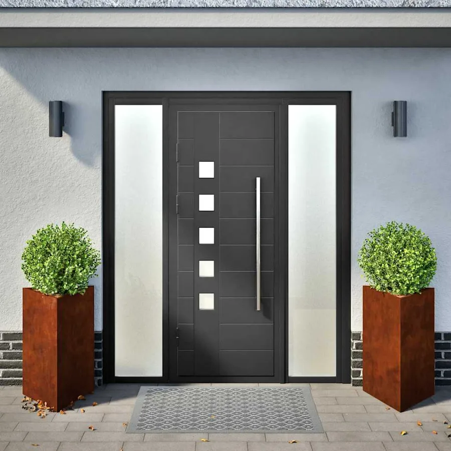 Jardinières 2 pcs triangulaire acier résistant aux intempéries - 3