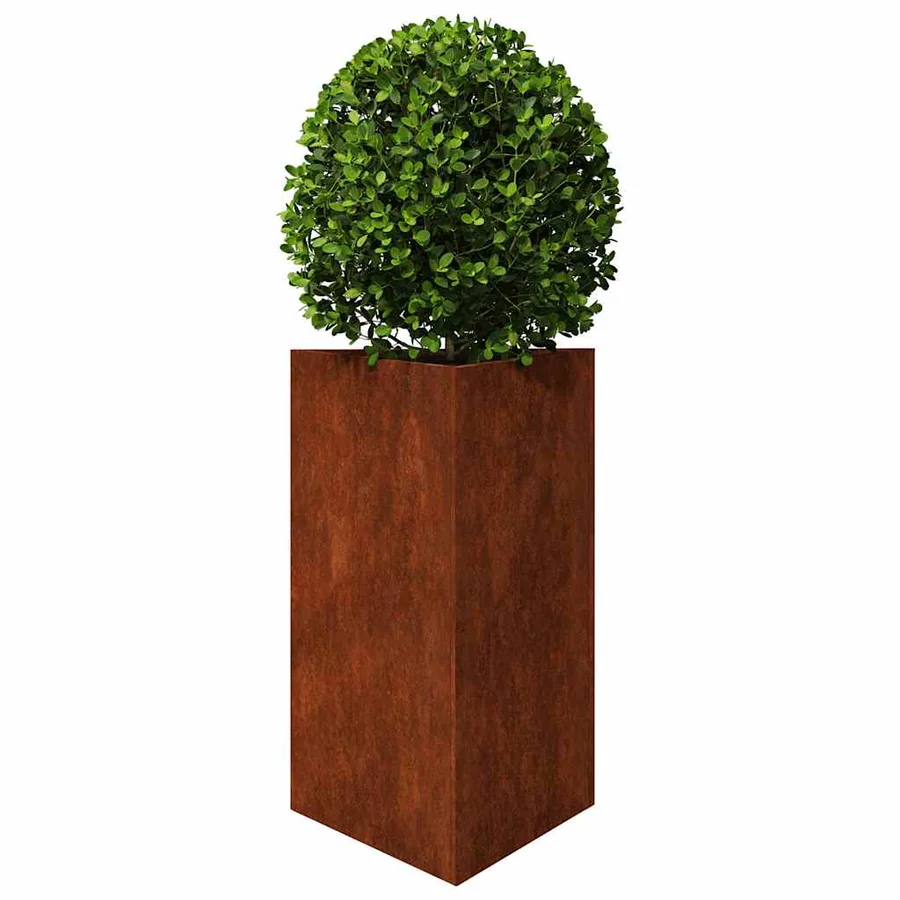 Jardinières 2 pcs triangulaire acier résistant aux intempéries - 4