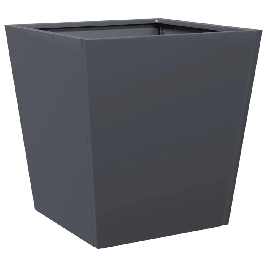 Jardinières 2 pcs anthracite 40x40x40 cm acier - 5