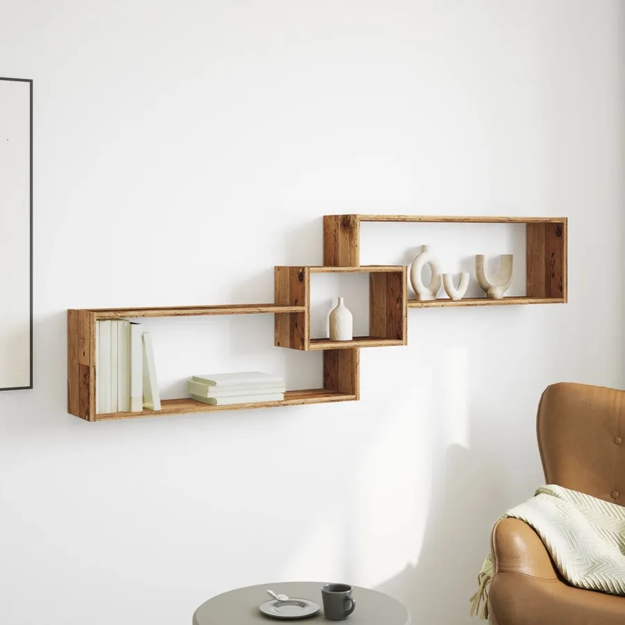 Armoire murale 158x18x53 cm vieux bois bois d'ingénierie - 3