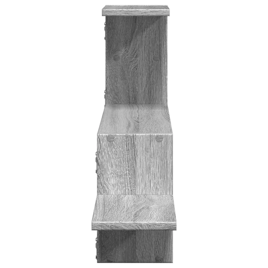 Étagère murale sonoma gris 104x15x49 cm bois ingénierie - 5