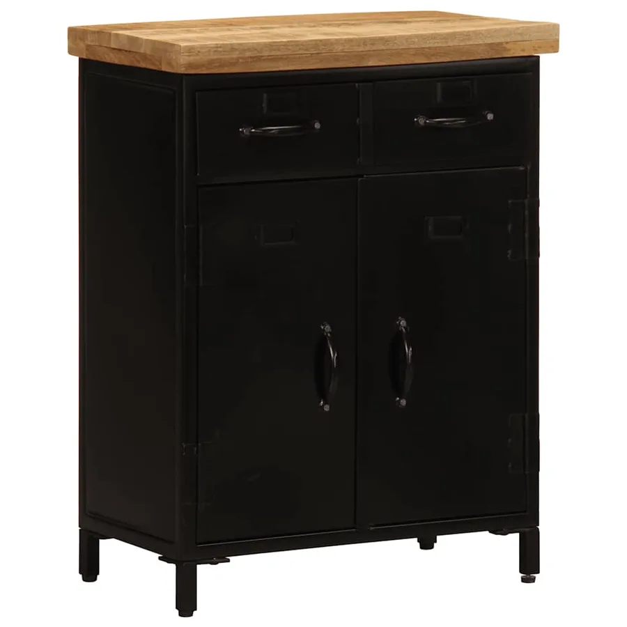 Buffet 55x30x71 cm bois massif de manguier - 11