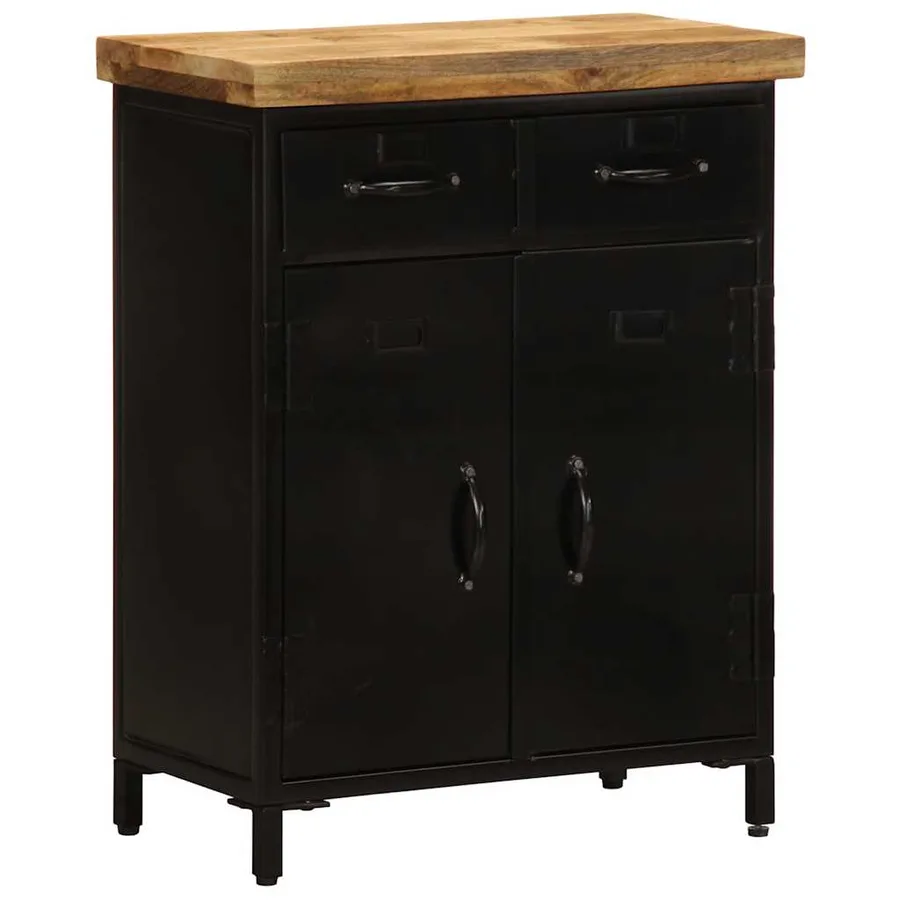 Buffet 55x30x71 cm bois massif de manguier - 12
