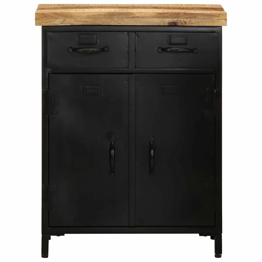 Buffet 55x30x71 cm bois massif de manguier - 2