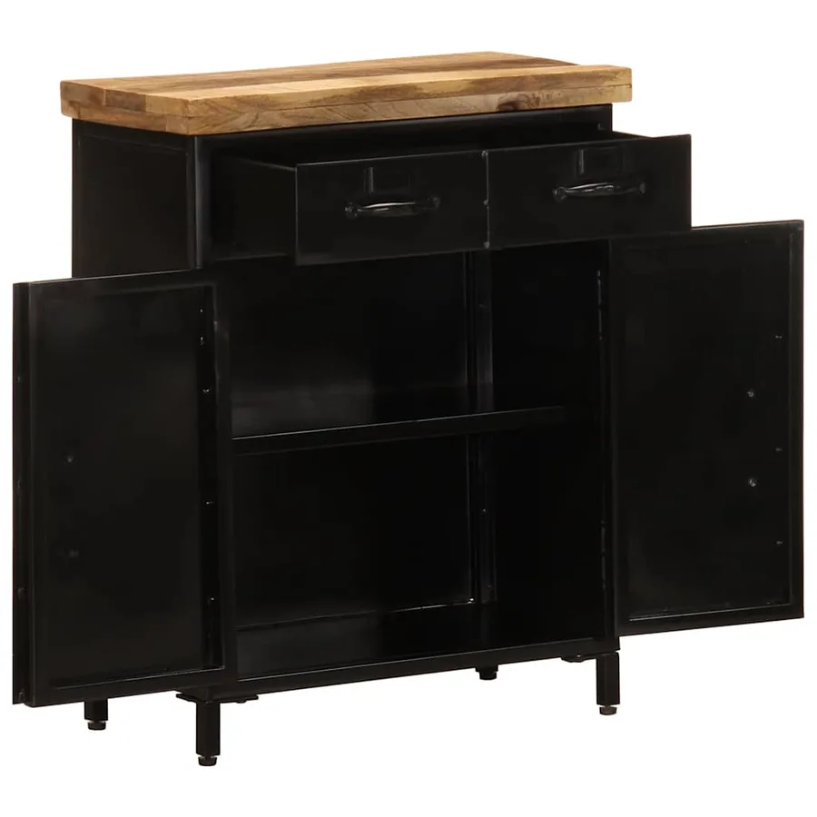 Buffet 55x30x71 cm bois massif de manguier - 3