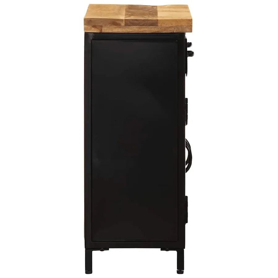 Buffet 55x30x71 cm bois massif de manguier - 4