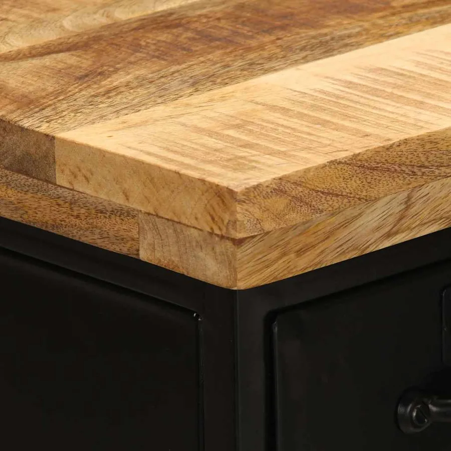 Buffet 55x30x71 cm bois massif de manguier - 6