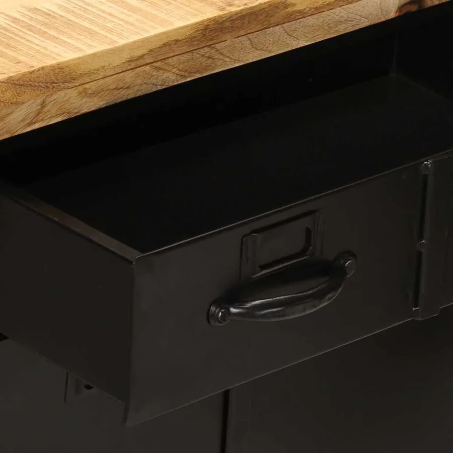 Buffet 55x30x71 cm bois massif de manguier - 7