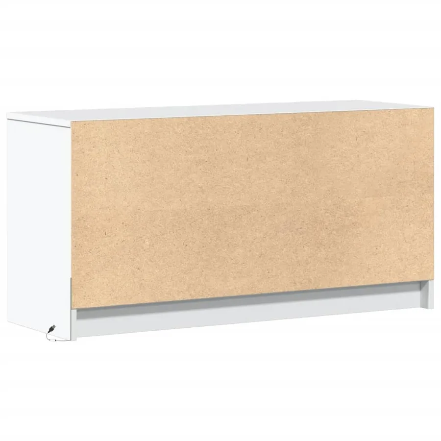Meuble TV avec LED blanc 100x34x50 cm bois d'ingénierie - 7