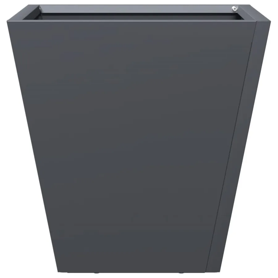 Jardinières 2 pcs anthracite 30x30x30 cm acier - 6