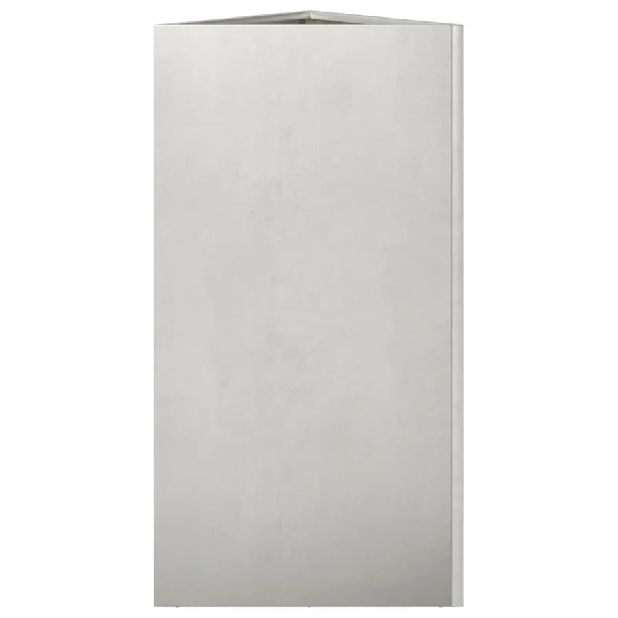 Jardinière triangulaire 40x34,5x75 cm acier inoxydable - 5
