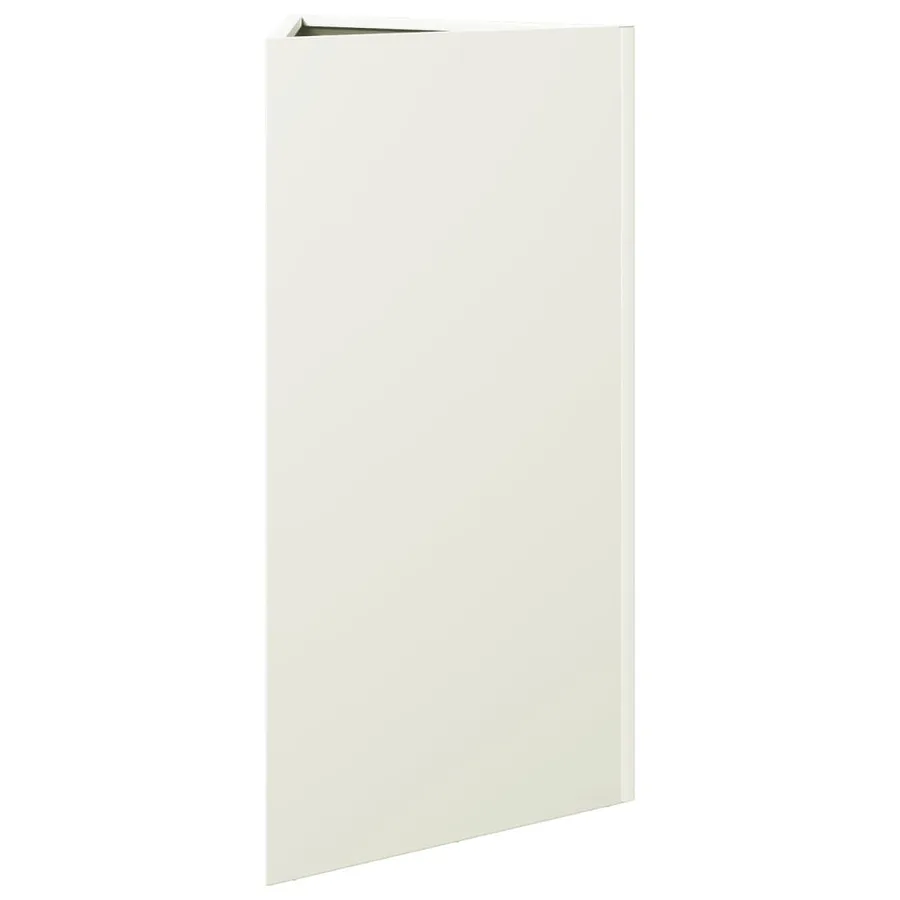 Jardinière blanc triangulaire 40x34,5x75 cm acier - 4