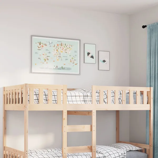 Lit pour enfants sans matelas 80x200 cm bois de pin massif