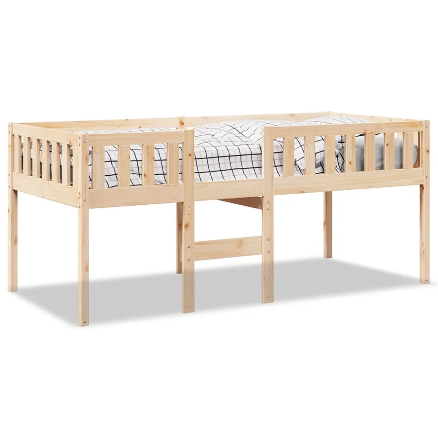 Lit pour enfants sans matelas 80x200 cm bois de pin massif - 2
