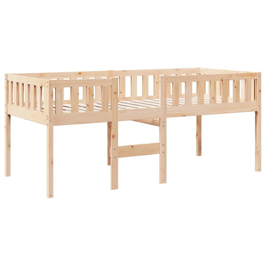 Lit pour enfants sans matelas 80x200 cm bois de pin massif - 3