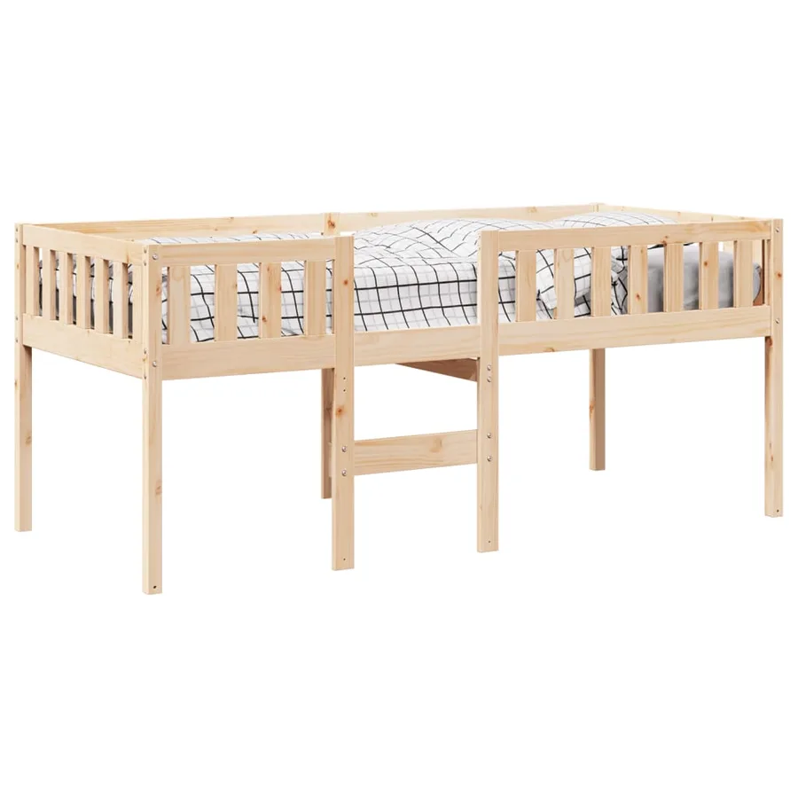 Lit pour enfants sans matelas 80x200 cm bois de pin massif - 4