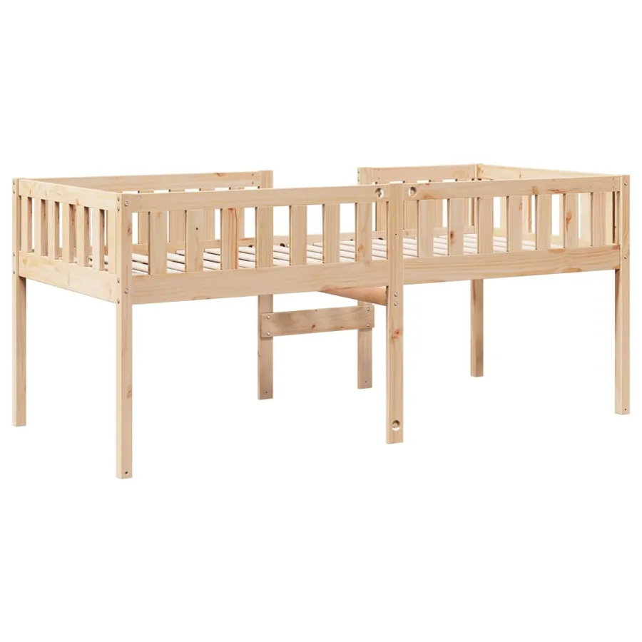 Lit pour enfants sans matelas 80x200 cm bois de pin massif - 7