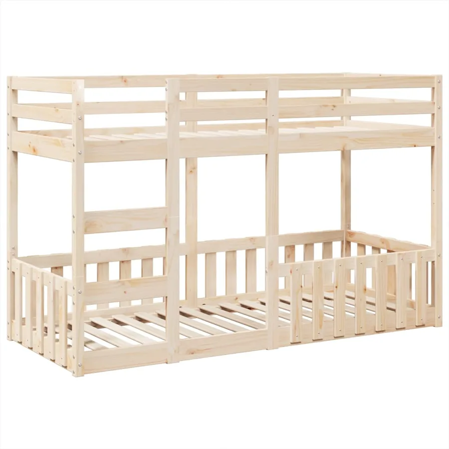Lit superposé 75x190 cm Bois de pin massif - 2