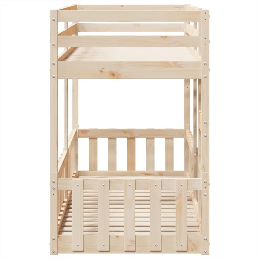 Lit superposé 75x190 cm Bois de pin massif - 6
