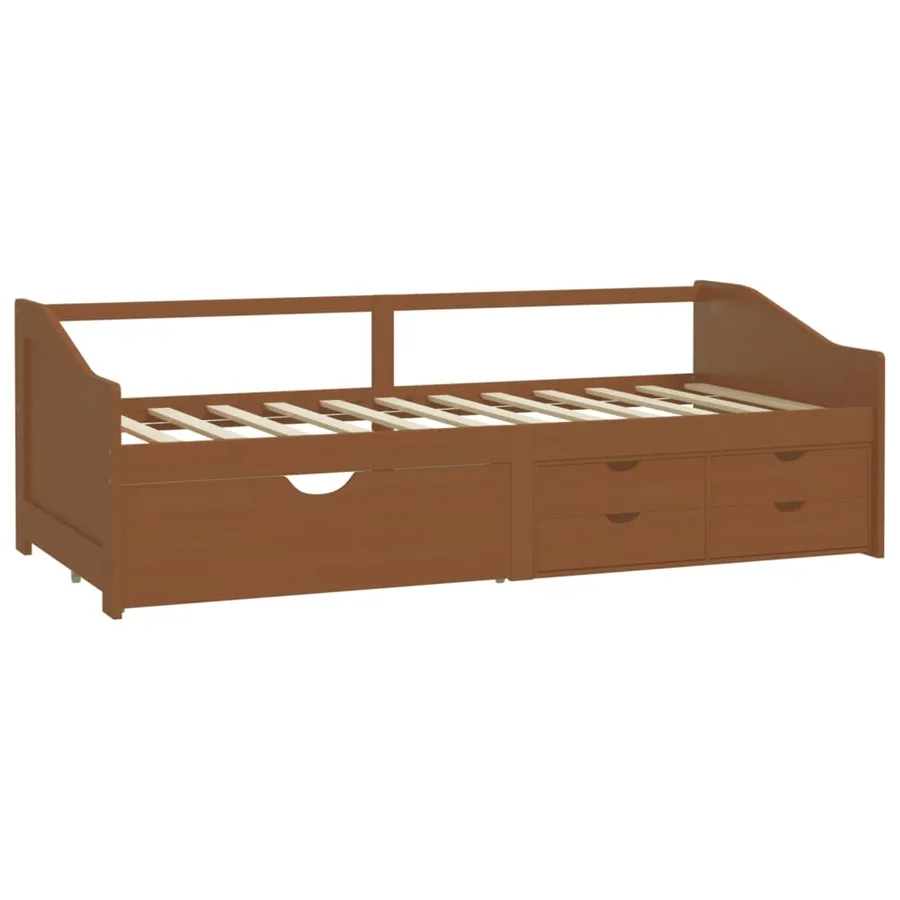 Lit de repos 3 places sans matelas Bois de pin massif 90x200 cm - 3