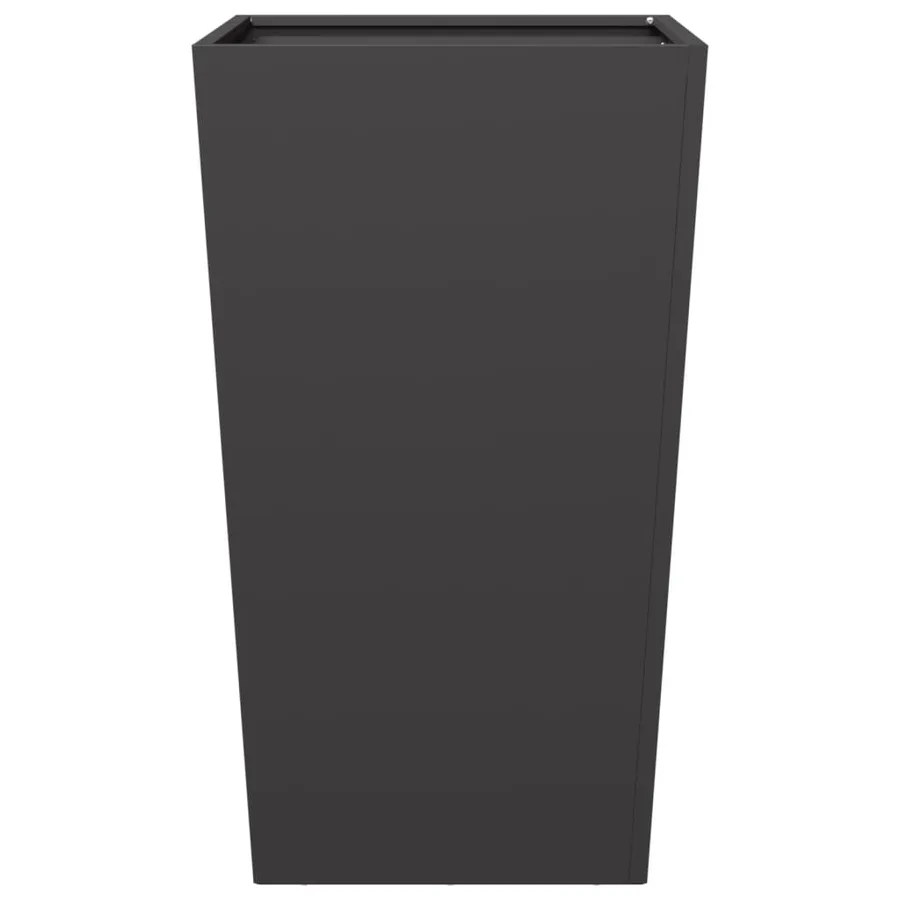 Jardinières 2 pcs noir 45x45x75 cm acier - 7