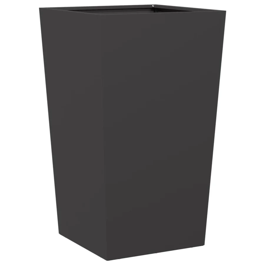 Jardinières 2 pcs noir 45x45x75 cm acier - 8