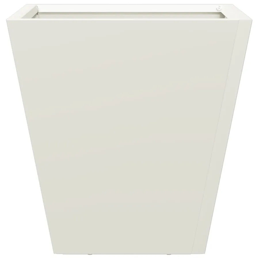 Jardinières 2 pcs blanc 30x30x30 cm acier - 7