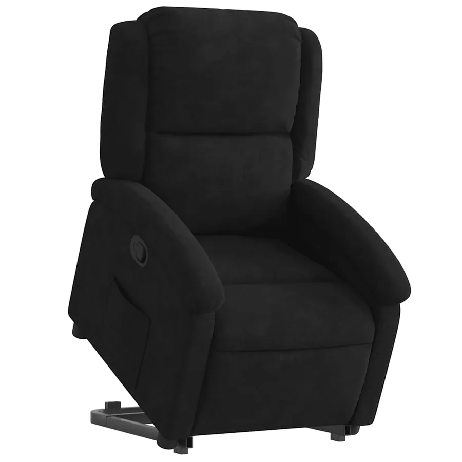 Fauteuil inclinable Noir Velours - 3