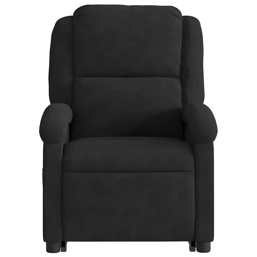 Fauteuil inclinable Noir Velours - 9