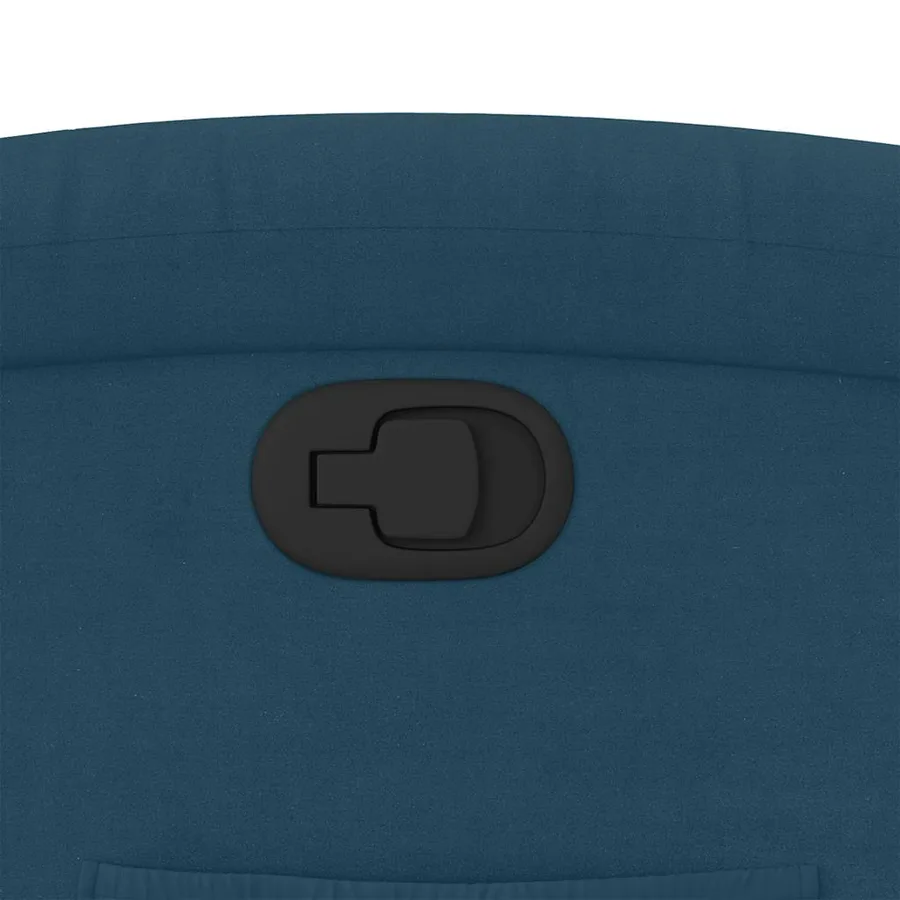 Fauteuil inclinable bleu velours - 13