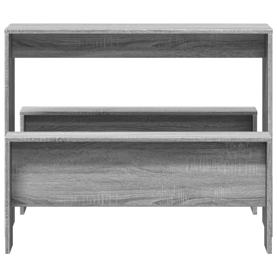 Ensemble table à manger et bancs 3 pcs bois d'ingénierie - 4
