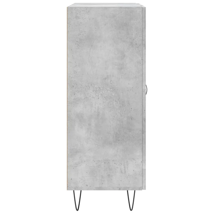 Buffet gris béton 69,5x34x90 cm bois d'ingénierie - 7