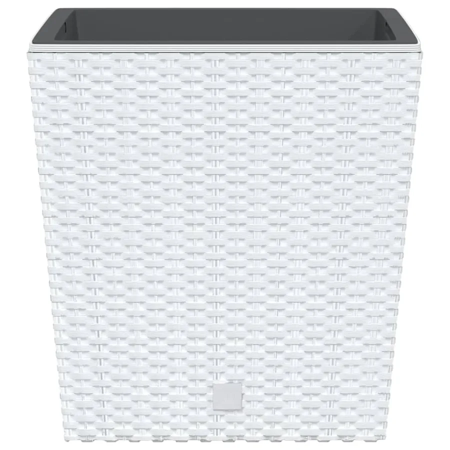 Jardinière et intérieur amovible blanc 21 /32 L rotin PP - 4