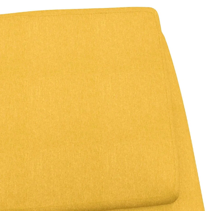 Chaise de relaxation Jaune moutarde Tissu - 6
