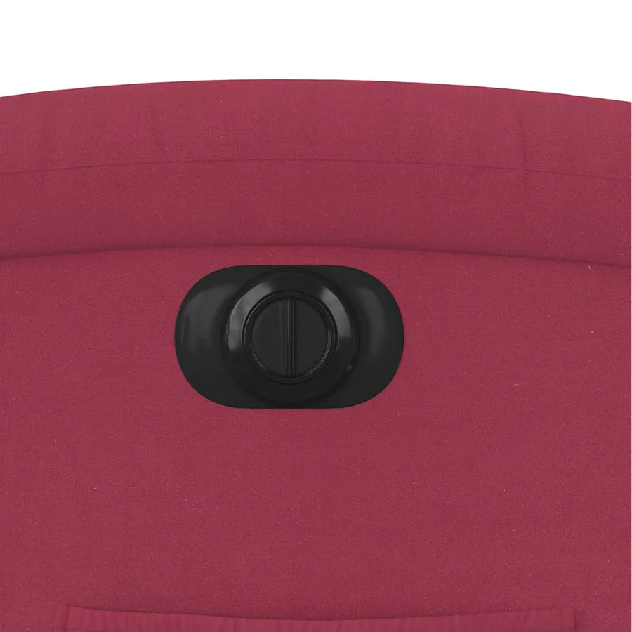 Fauteuil inclinable électrique rouge bordeaux velours - 13