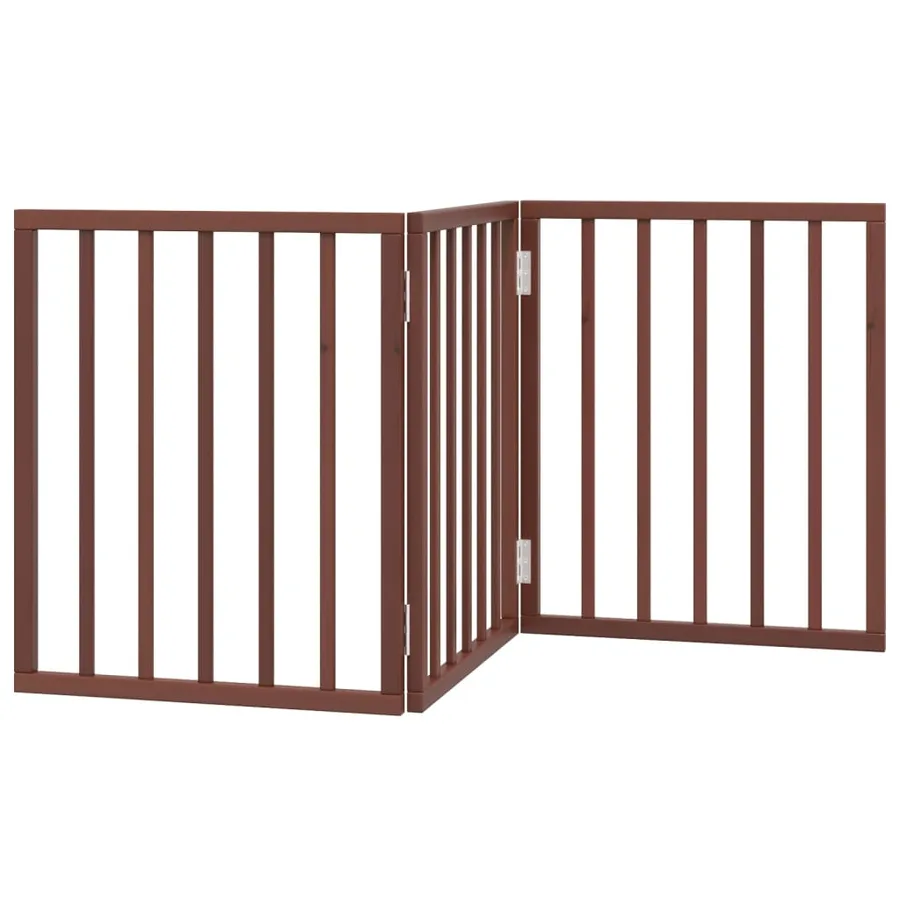 Barrière pour chien pliable 3 panneaux 150 cm bois de peuplier - 6