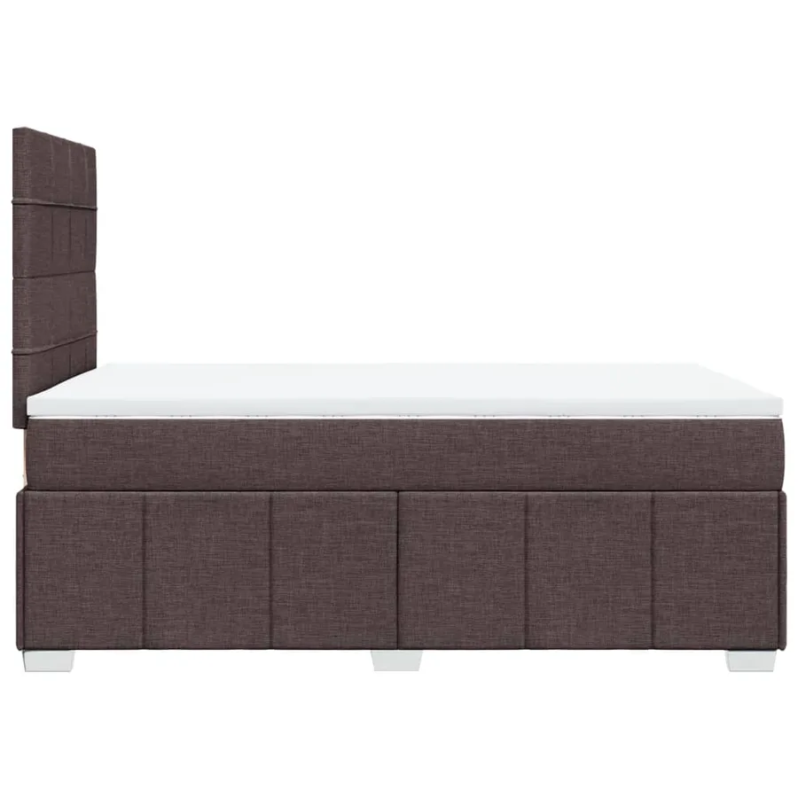 Sommier à lattes de lit avec matelas Marron foncé 120x200 cm - 5