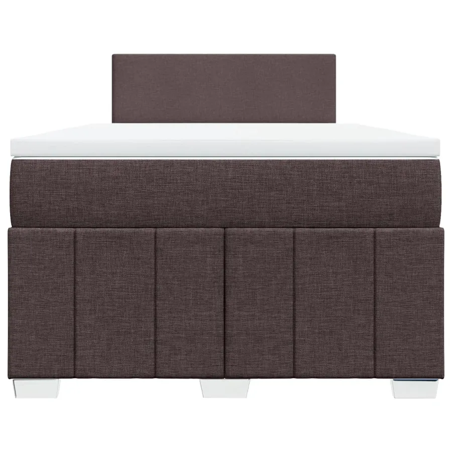 Sommier à lattes de lit avec matelas Marron foncé 120x200 cm - 6