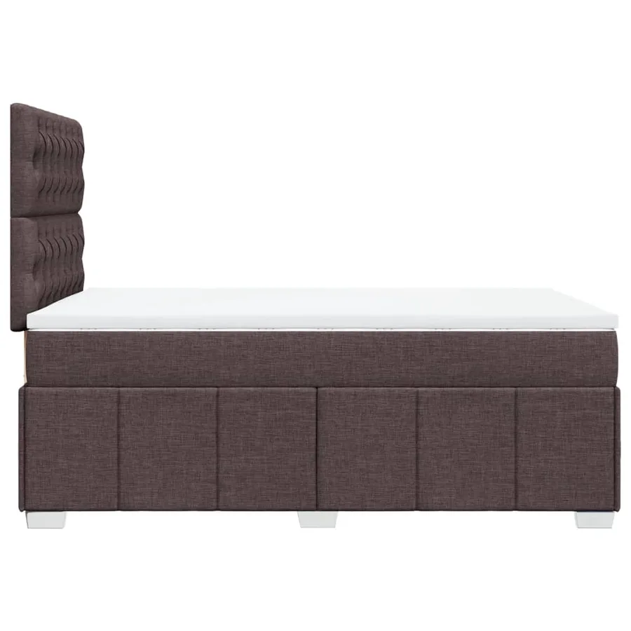 Sommier à lattes de lit avec matelas Marron foncé 120x200 cm - 7