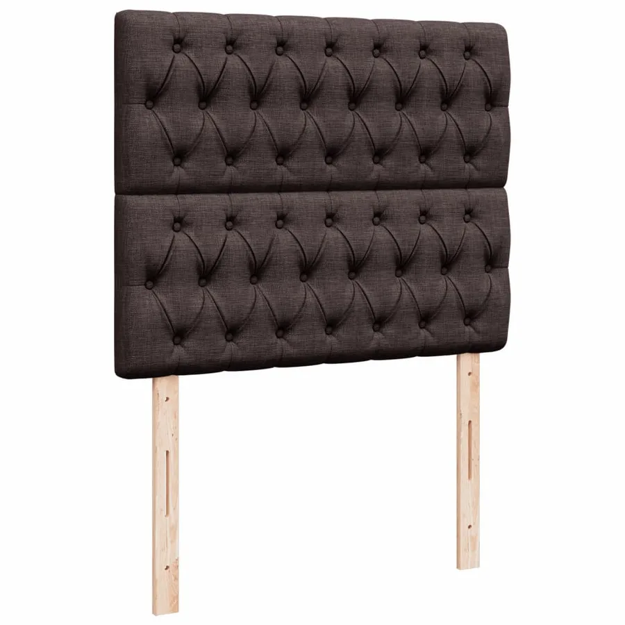 Sommier à lattes de lit avec matelas Marron foncé 120x200 cm - 9